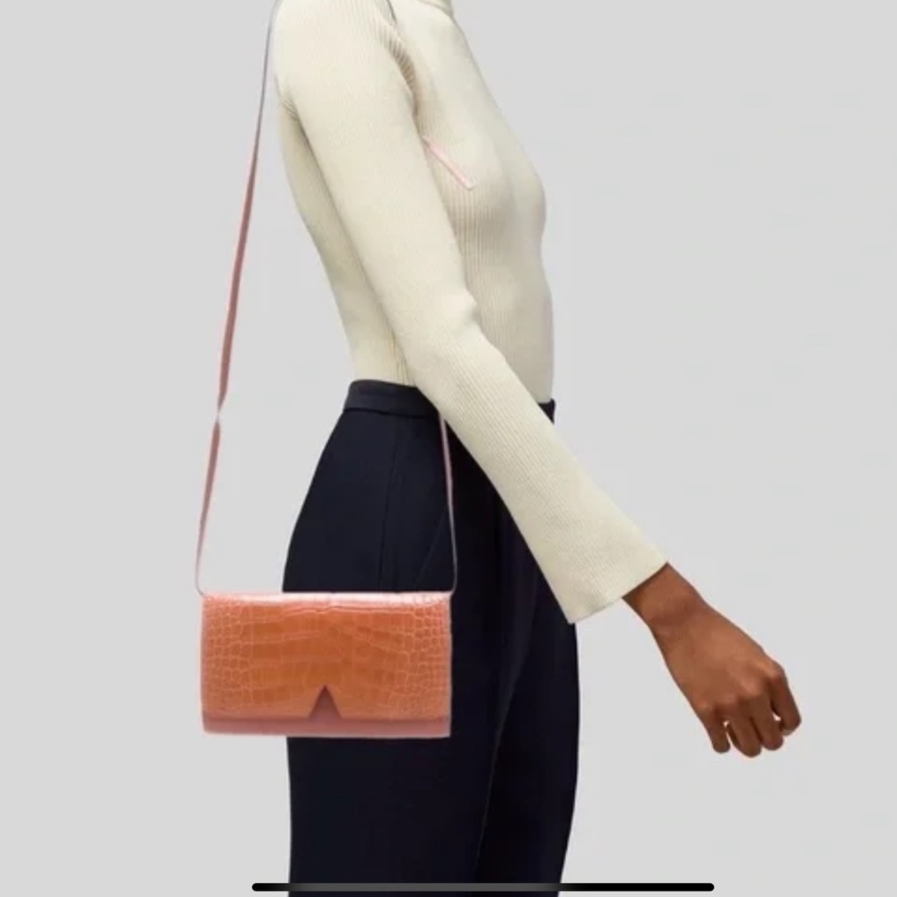 Vince, V crossbody multi Media handbag in Whiskey